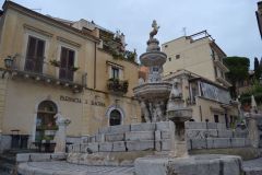 A street scene in Taormina, Sicily, Italy