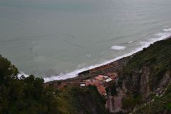 View from Taormina over Villagonia in Sicily, Italy