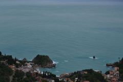 View of Mazzaro from Taormina, Sicily, Italy