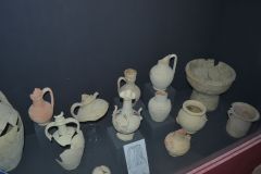 Views inside Museum of the ancient Ortygia Castle in Syracuse, Sicily, Italy