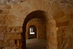 Views inside the Ortygia Castle in Syracuse, Sicily, Italy