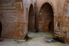 Views inside the ancient Ortygia Castle in Syracuse, Sicily, Italy