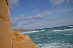 Views inside the ancient Ortygia Castle in Syracuse, Sicily, Italy