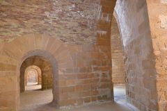 Views inside the ancient Ortygia Castle in Syracuse, Sicily, Italy