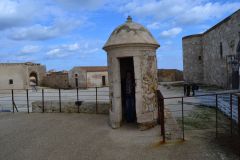 Views inside the ancient Ortygia Castle in Syracuse, Sicily, Italy
