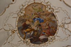 Inside a church in Syracuse on Ortygia, Sicily, Italy