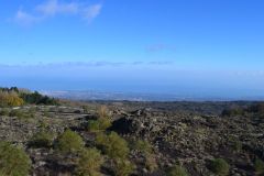 Mediterranean Sea as seen from Mount Etna, Sicily, Italy