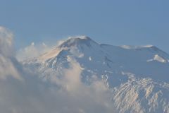 Mount Etna taken from the terrace of our house in Sicily, Italy