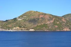 A view of Lipari Island, one of the Aeolian Islands in the Tyrrhenian Sea, Italy
