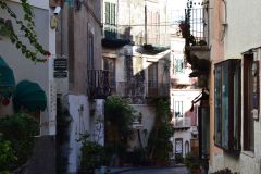 A view of Lipari Island, one of the Aeolian Islands in the Tyrrhenian Sea, Italy