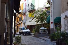 A view of Lipari Island, one of the Aeolian Islands in the Tyrrhenian Sea, Italy