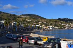 A view of Lipari Island, one of the Aeolian Islands in the Tyrrhenian Sea, Italy