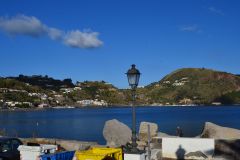 A view of Lipari Island, one of the Aeolian Islands in the Tyrrhenian Sea, Italy