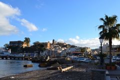 A view of Lipari Island, one of the Aeolian Islands in the Tyrrhenian Sea, Italy
