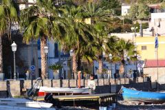A view of Lipari Island, one of the Aeolian Islands in the Tyrrhenian Sea, Italy