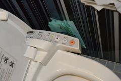 A toilet in a hotel room in Tokyo, Japan