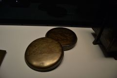 A carved metal box inside the Tokyo Museum, Tokyo, Japan