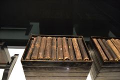 Old scrolls inside the Tokyo Museum, Tokyo, Japan