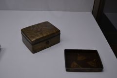 A carved box inside the Tokyo Museum, Tokyo, Japan