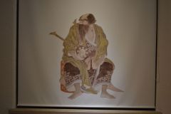 An ancient painting inside the Tokyo Museum, Tokyo, Japan
