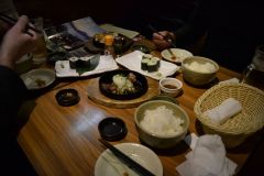 Inside a resataurant in Kamakura, Japan