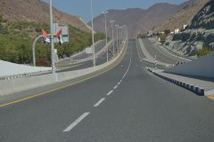 Landscape in the Hajar Mountains in the United Arab Emirates