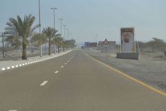 Landscape at the Arabian Sea in the United Arab Emirates