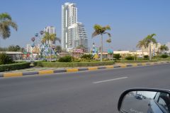 Landscape at the Arabian Sea in the United Arab Emirates