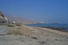Landscape at the Arabian Sea in the United Arab Emirates