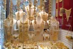 Gold at the Gold Market (Souk) in Dubai, United Arab Emirates