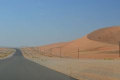 Landscape in the Rub al-Chali near the border of Oman in the United Arab Emirates