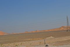 Landscape in the Rub al-Chali near the border of Oman in the United Arab Emirates