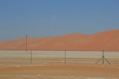 Landscape in the Rub al-Chali near the border of Oman in the United Arab Emirates