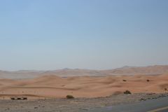 Landscape in the Rub al-Chali near the border of Oman in the United Arab Emirates