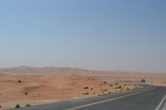 Landscape in the Rub al-Chali near the border of Oman in the United Arab Emirates
