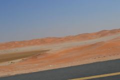 Landscape in the Rub al-Chali near the border of Oman in the United Arab Emirates