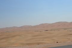 Landscape in the Rub al-Chali near the border of Oman in the United Arab Emirates