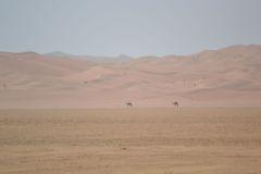 Landscape in the Rub al-Chali near the border of Oman in the United Arab Emirates