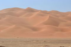 Landscape in the Rub al-Chali near the border of Oman in the United Arab Emirates