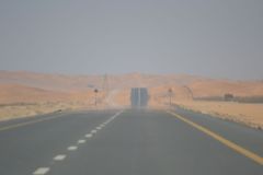Landscape in the Rub al-Chali near the border of Saudi Arabia in the United Arab Emirates