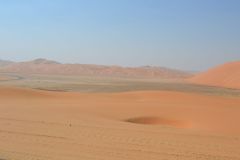 Landscape in the Rub al-Chali near the border of Saudi Arabia in the United Arab Emirates