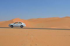 Landscape in the Rub al-Chali near the border of Saudi Arabia in the United Arab Emirates