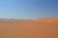 Landscape in the Rub al-Chali near the border of Saudi Arabia in the United Arab Emirates