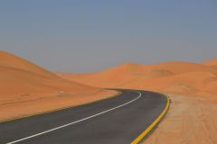 Landscape in the Rub al-Chali near the border of Saudi Arabia in the United Arab Emirates