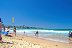Beach scene at Manly Beach, Sydney, Australia