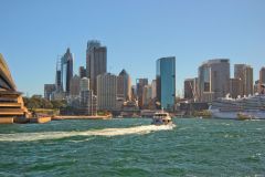 Sydney CBD taken from a ferry, Sydney, Australia