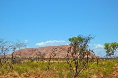 Landscape in the Outback between Coral Bay and Tom Price in Western Australia