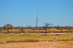 Landscape in the Outback between Coral Bay and Tom Price in Western Australia