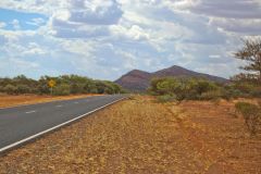 Landscape in the Outback between Coral Bay and Tom Price in Western Australia