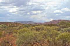 Landscape in the Outback between Coral Bay and Tom Price in Western Australia